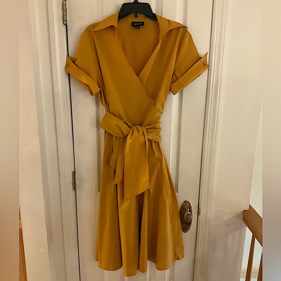 Metrostyle Gold Retro Dress Size 18. NWOT - Picture 1 of 2